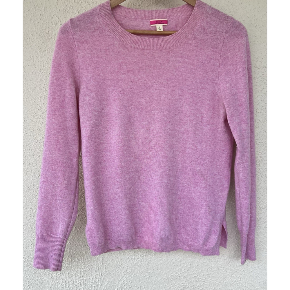 J. Crew Pink Crewneck Pullover Sweater Women’s Small Classic Feminine Capsule